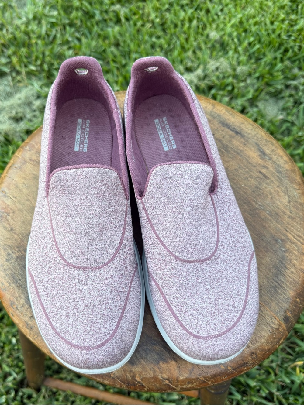 Skechers Pink Slip-On Walking Shoes